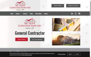 Mt Hope Construction Inc. website