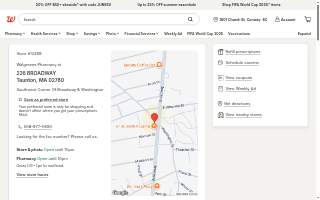 Walgreens Pharmacy of Taunton website