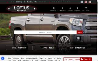 Loftus Auto City website