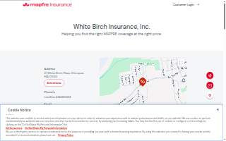 White Birch Insurance website