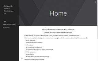 Richard E. Rowell Electrician website