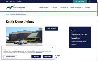 South Shore Urology website