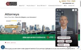 Jason Stone Injury Lawyers of Peabody website