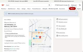 Walgreens of Methuen website