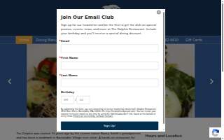 Dolphin Restaurant website