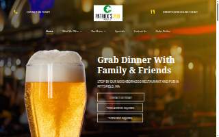 Patrick's Pub website