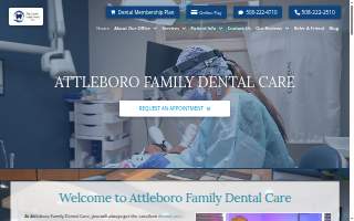 Attleboro Family Dental Care website
