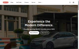 Modern Automotive Repair & Sales website