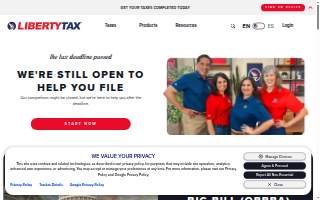 Liberty Tax of Post Falls website