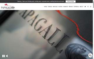 Papagallo Restaurant website