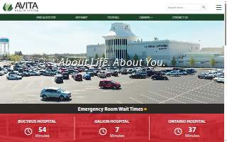 Avita Health System - Bucyrus Hospital website