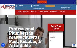A1 Discount Plumber Attleboro website