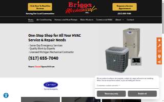 Briggs Mechanical Inc. website
