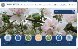 Leominster Service Center website