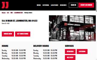 Jimmy John's of Leominster website