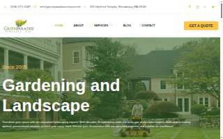 Green Paradise Services of Leominster website