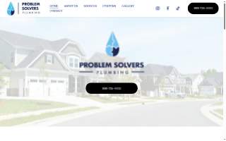 Problem Solvers Plumbing website