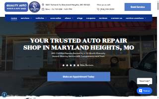 Quality Auto Repair & Tire website