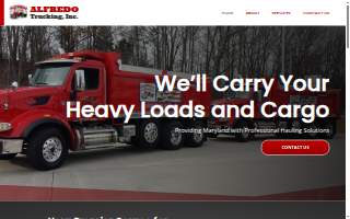 Alfredo Trucking Inc of Odenton website