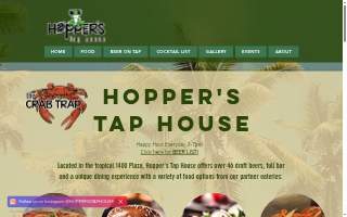 Hopper's Tap House website