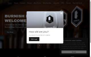 Burnish Beer Company website