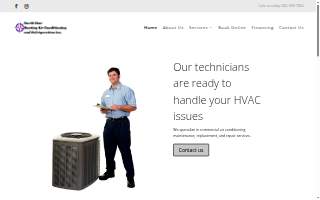 North Star Heating & Air Conditioning website