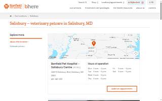 Banfield Pet Hospital of Salisbury website