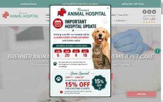 Brenner Animal Hospital website