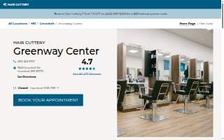 Hair Cuttery of Greenbelt website