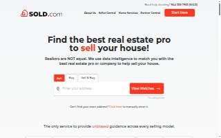 Sold 100 Real Estate, Inc. website