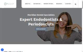 Meridian Dental Specialists of Cumberland website