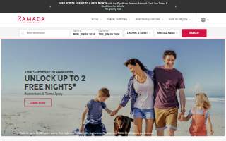 Ramada by Wyndham Cumberland Downtown website
