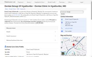 Dental Group of Hyattsville website