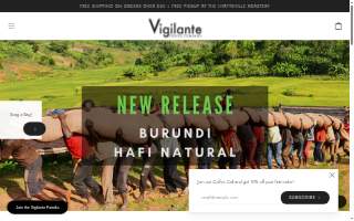 Vigilante Coffee website
