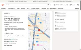 Walgreens of Takoma Park website