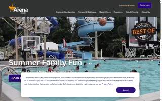 The Arena Club website