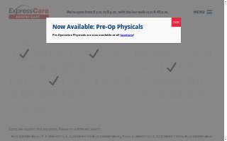 ExpressCare Urgent Care Center - BelAir website