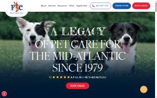 Fallston Veterinary Clinic website