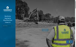 Vannoy Contractors Inc website