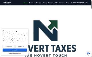 Novert Taxes website