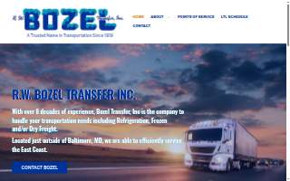 R W Bozel Transfer Inc. website