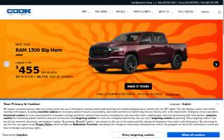 Cook Automotive website