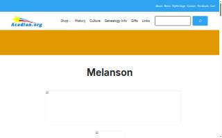 Melanson's Auto Repair website