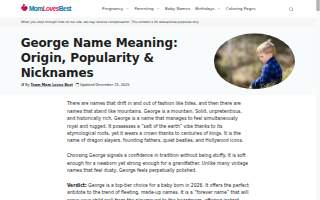 George A MD website