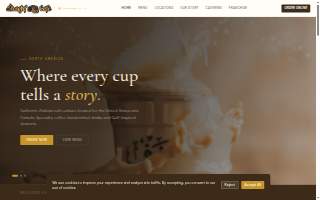 Shaghf cafe website