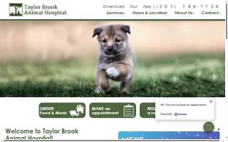 Taylor Brook Animal Hospital website