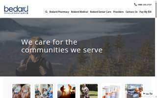 Bedard Pharmacy website