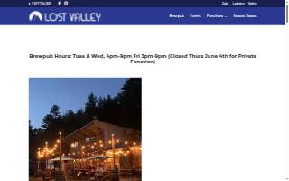 Lost Valley Wedding & Event Venue website