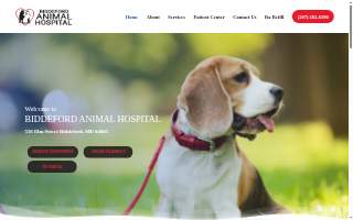 Biddeford Animal Hospital website