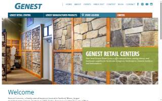 Genest Concrete website